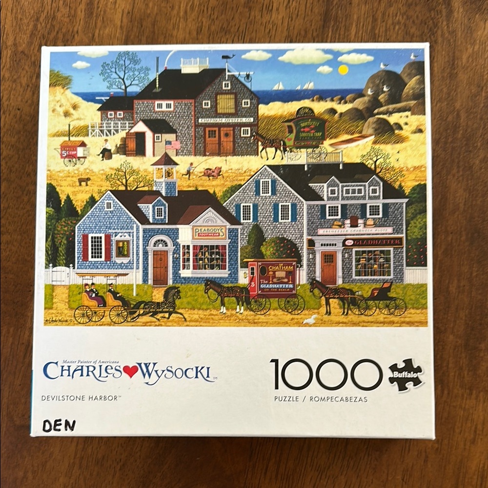 Charles Wysocki Devilstone Harbor 1000-Piece Jigsaw Puzzle - Multicolor